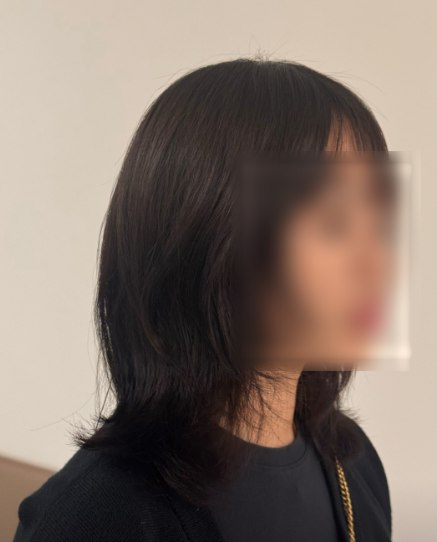 허이현 원장이 시술한 레이어드 중단발 스타일